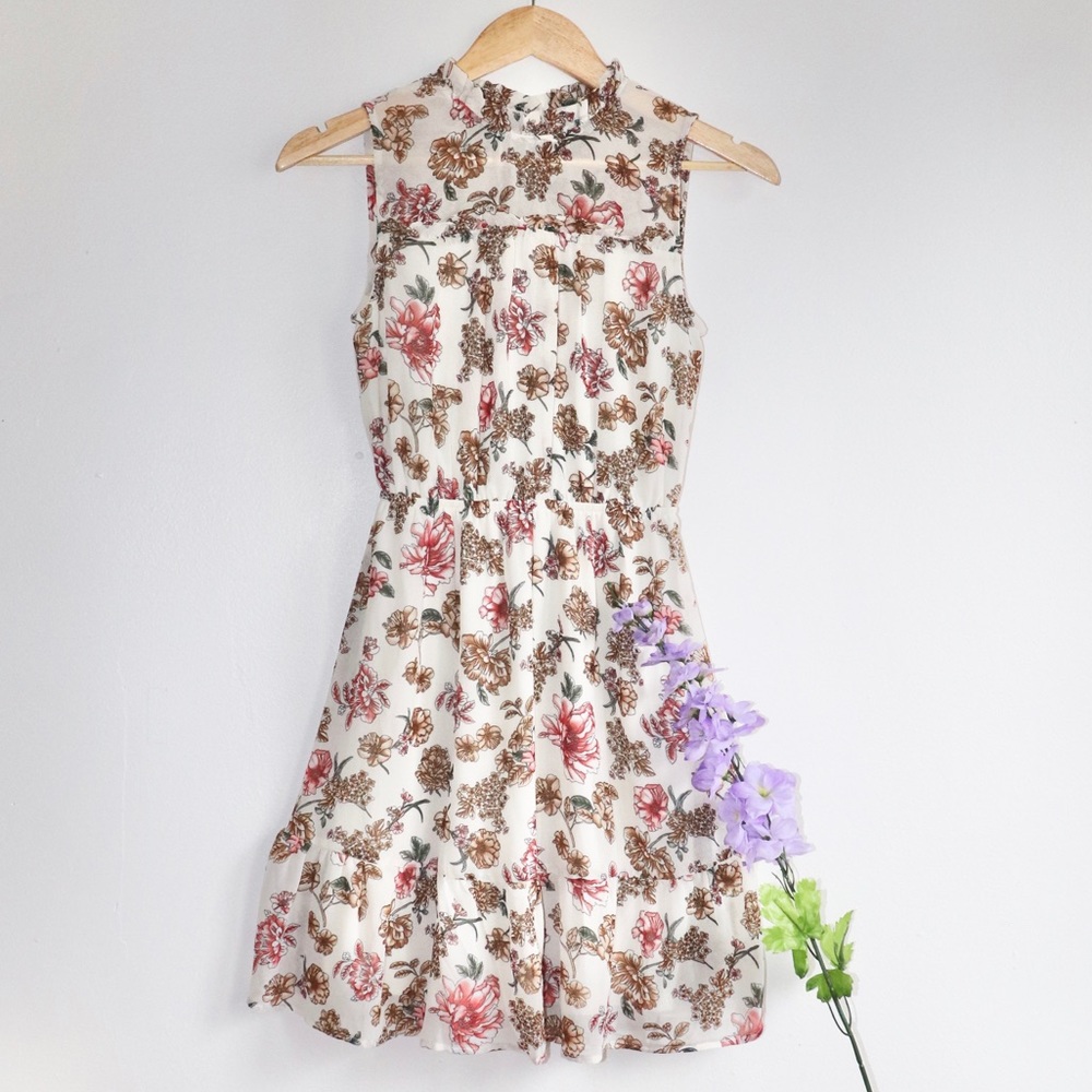 Monteau Floral Sleeveless Summer Dress 👗